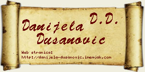 Danijela Dušanović vizit kartica